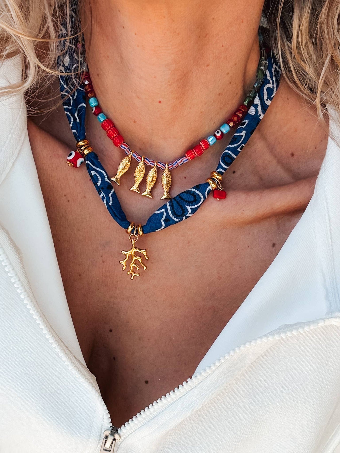 Beaded Fish Necklace