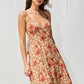 Printed Open Back Maxi Dress