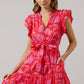Aria Floral Eriny Ruffle Mini Dress