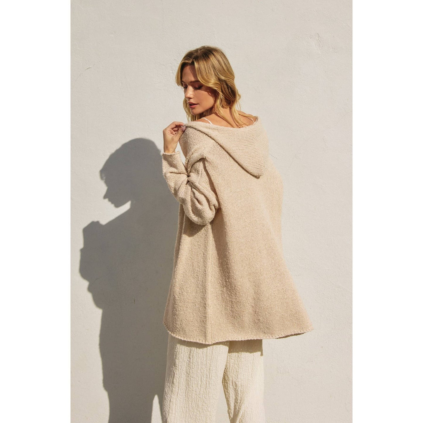 Stay Calm Hoodie Cardigan