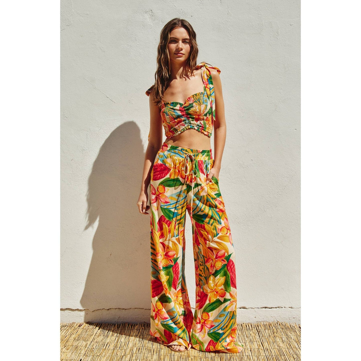 Super Bloom Wide Leg Pull On Pants