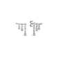 14k Vermeil Waterfall Chain Drop Stud Earrings