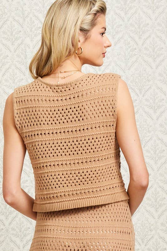 Crochet Bow Tie Vest