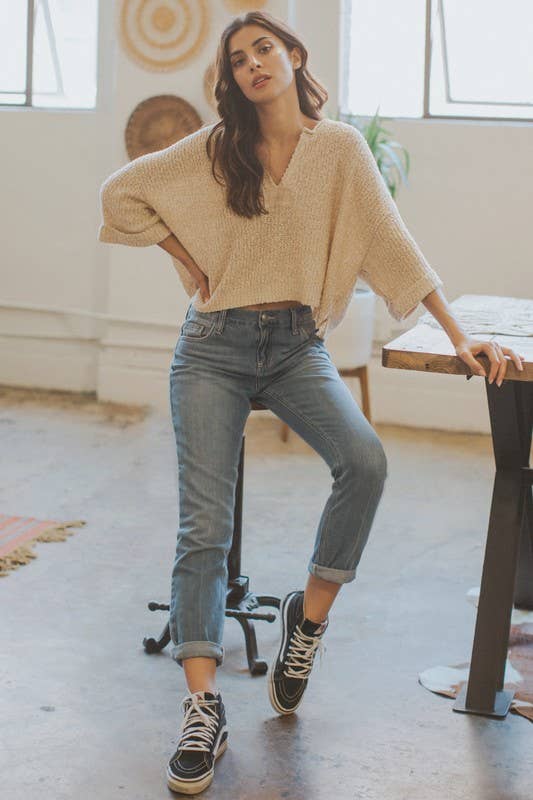 Emma Crop Sweater