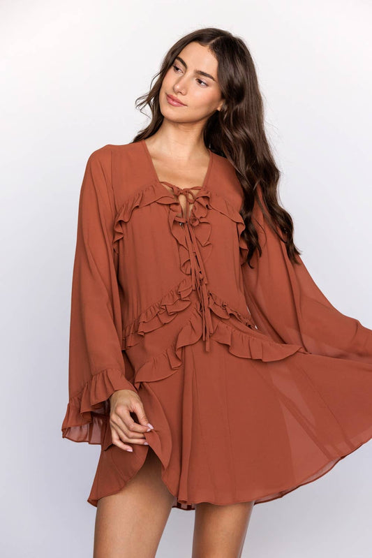 Ruffle Tiered Mini Dress