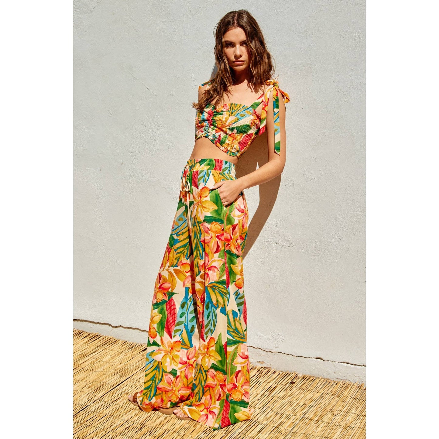 Super Bloom Wide Leg Pull On Pants