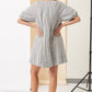 Striped Puff Sleeve Dress