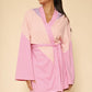 Chevron terry cloth novelty robe