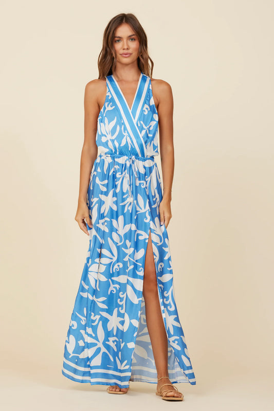 Summer Breeze Satin Maxi