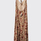 Printed Open Back Maxi Dress