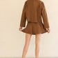 Suede Mini Skirt