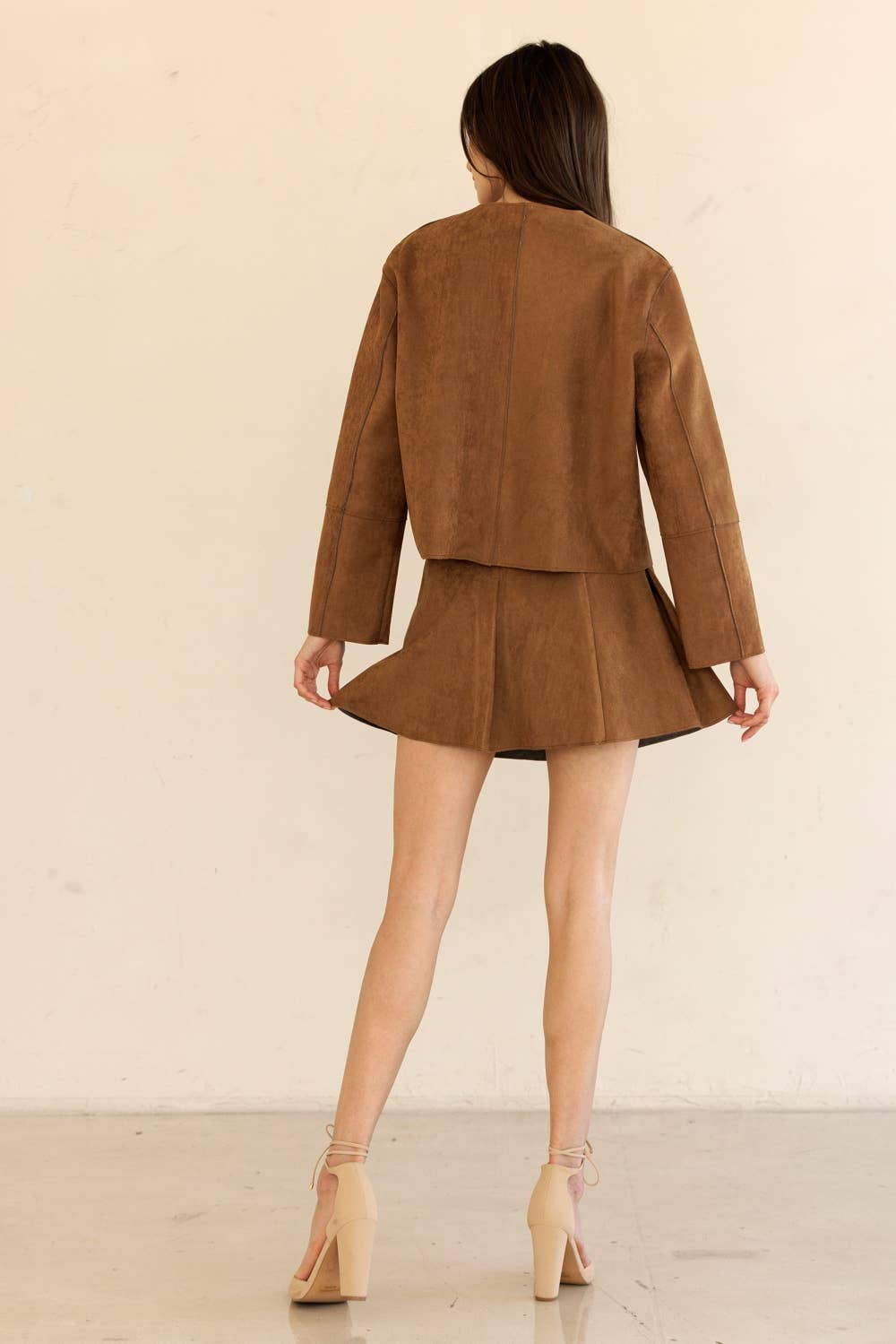Suede Mini Skirt