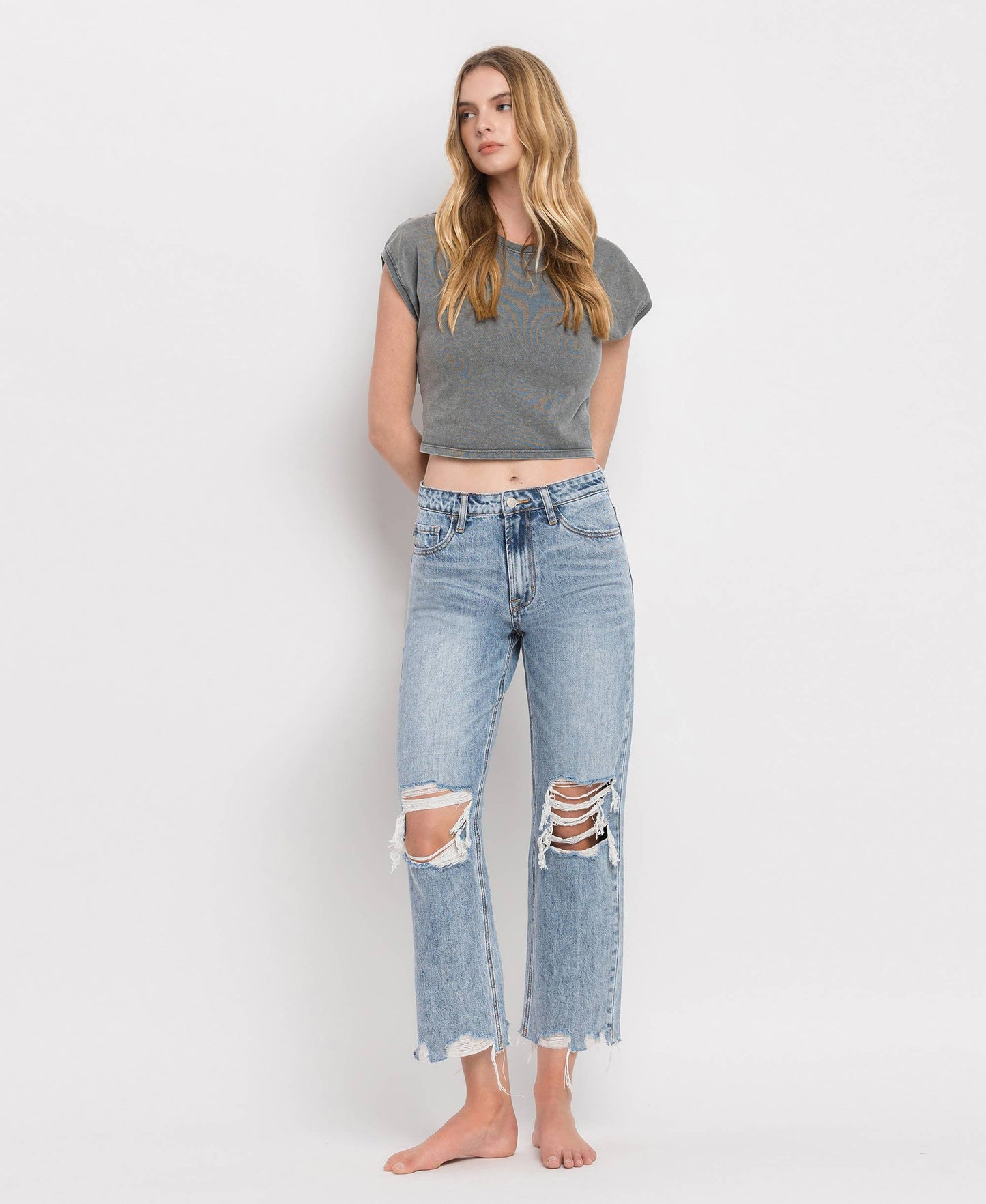 Super High Rise Crop Jean