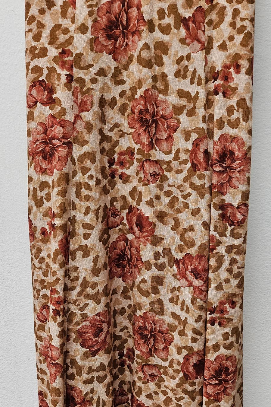 Printed Open Back Maxi Dress