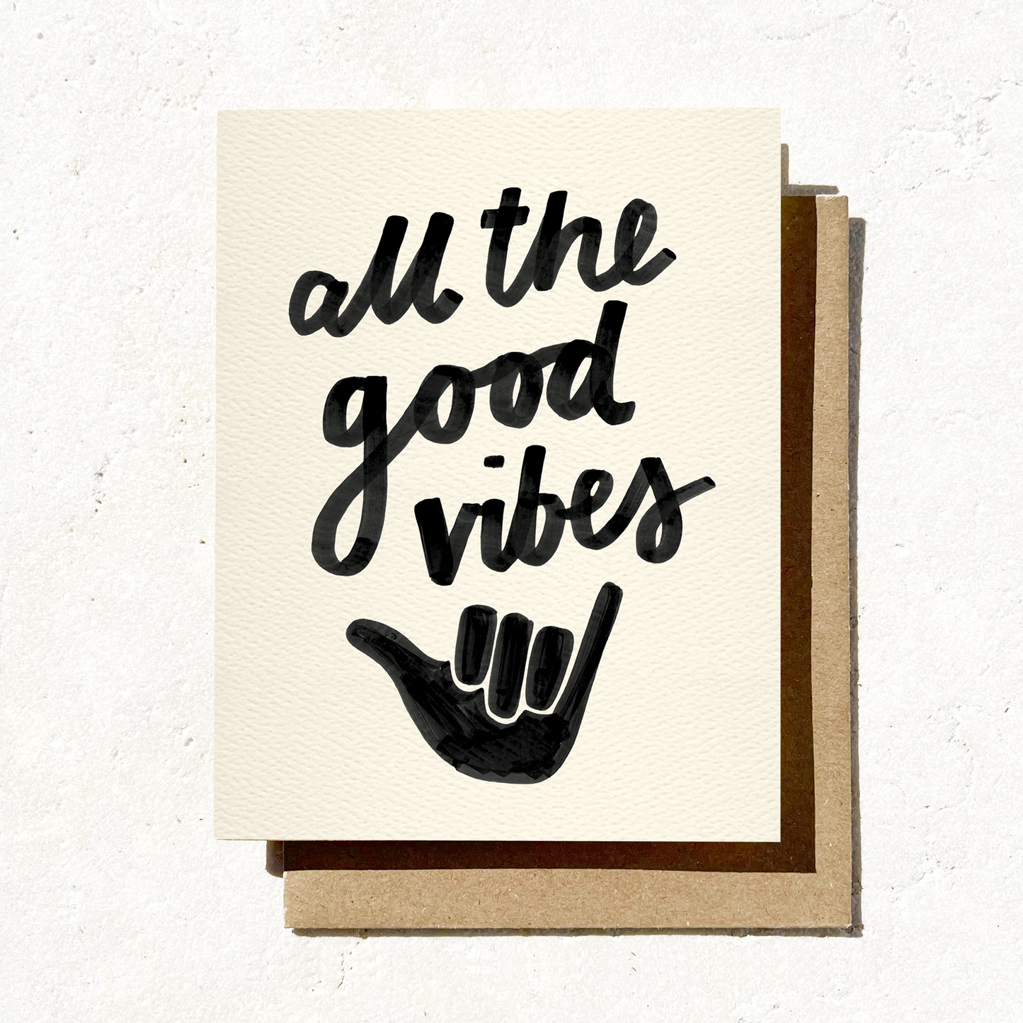 All The Good Vibes Card | Surf Aesthetic | Shaka Card