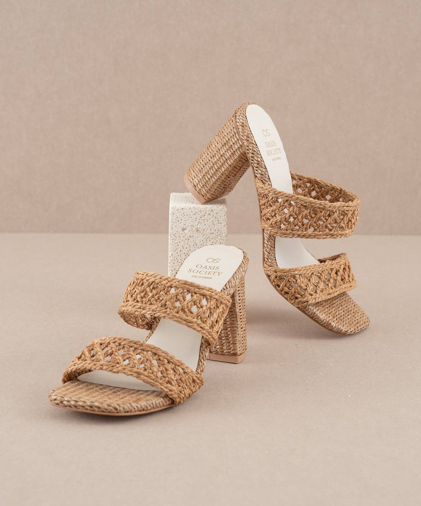 Woven Double Band Heel