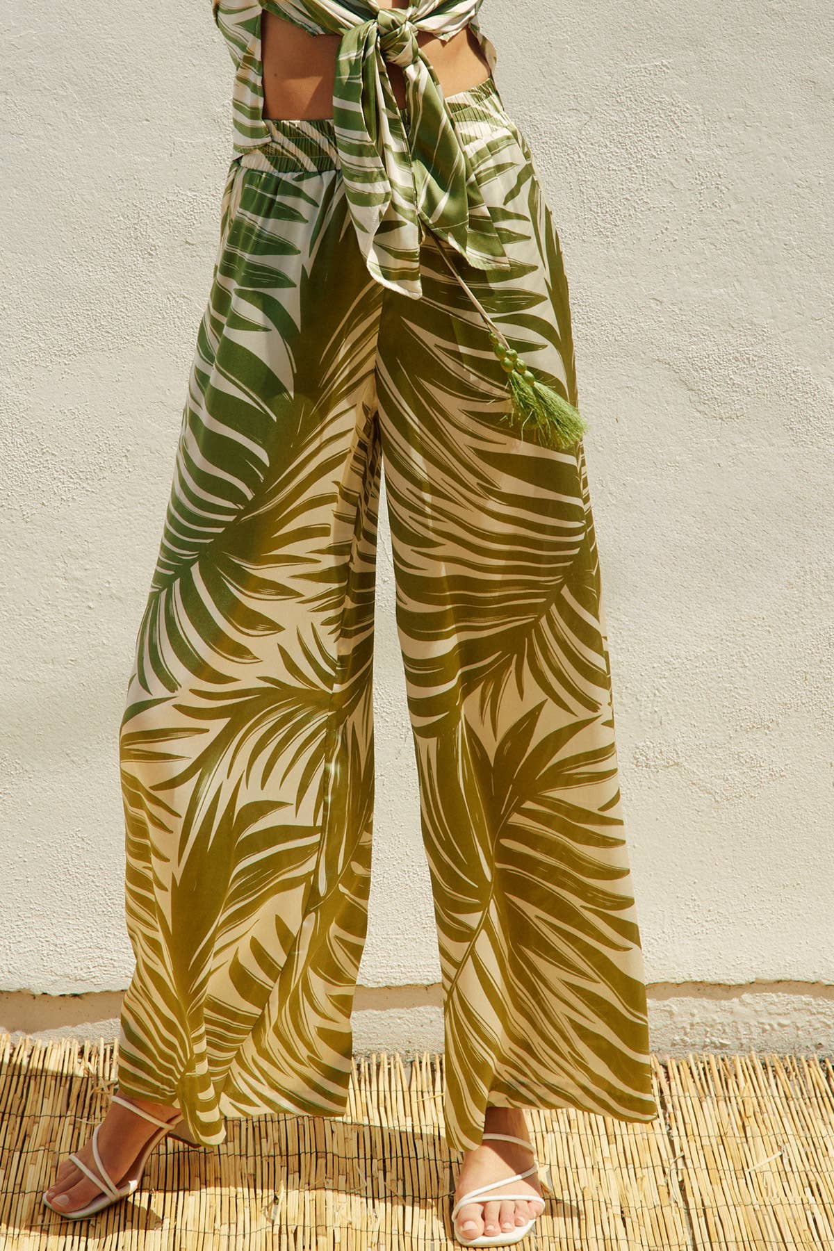 Tropical Adventures Wide Leg Pull On Pants