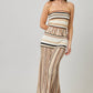 Striped Knit Maxi Skirt