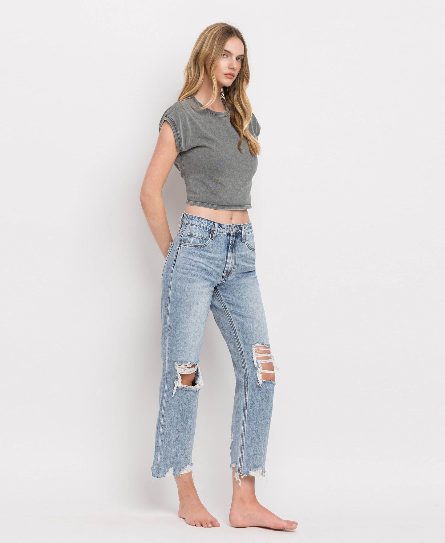 Super High Rise Crop Jean