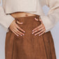 Suede Mini Skirt