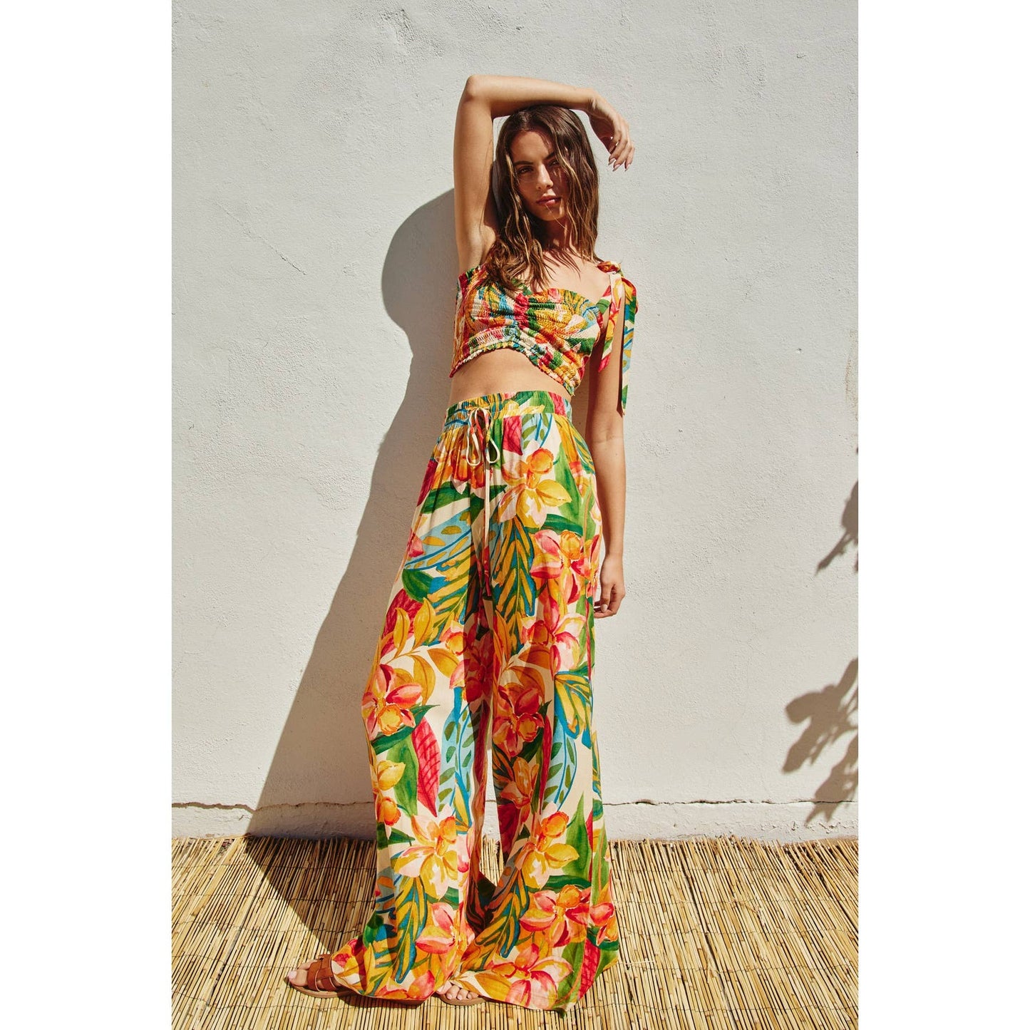 Super Bloom Wide Leg Pull On Pants