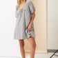 Striped Puff Sleeve Dress