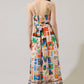 Lumy Mix Vin Smocked Maxi Dress