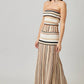 Striped Knit Maxi Skirt