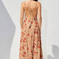 Printed Open Back Maxi Dress