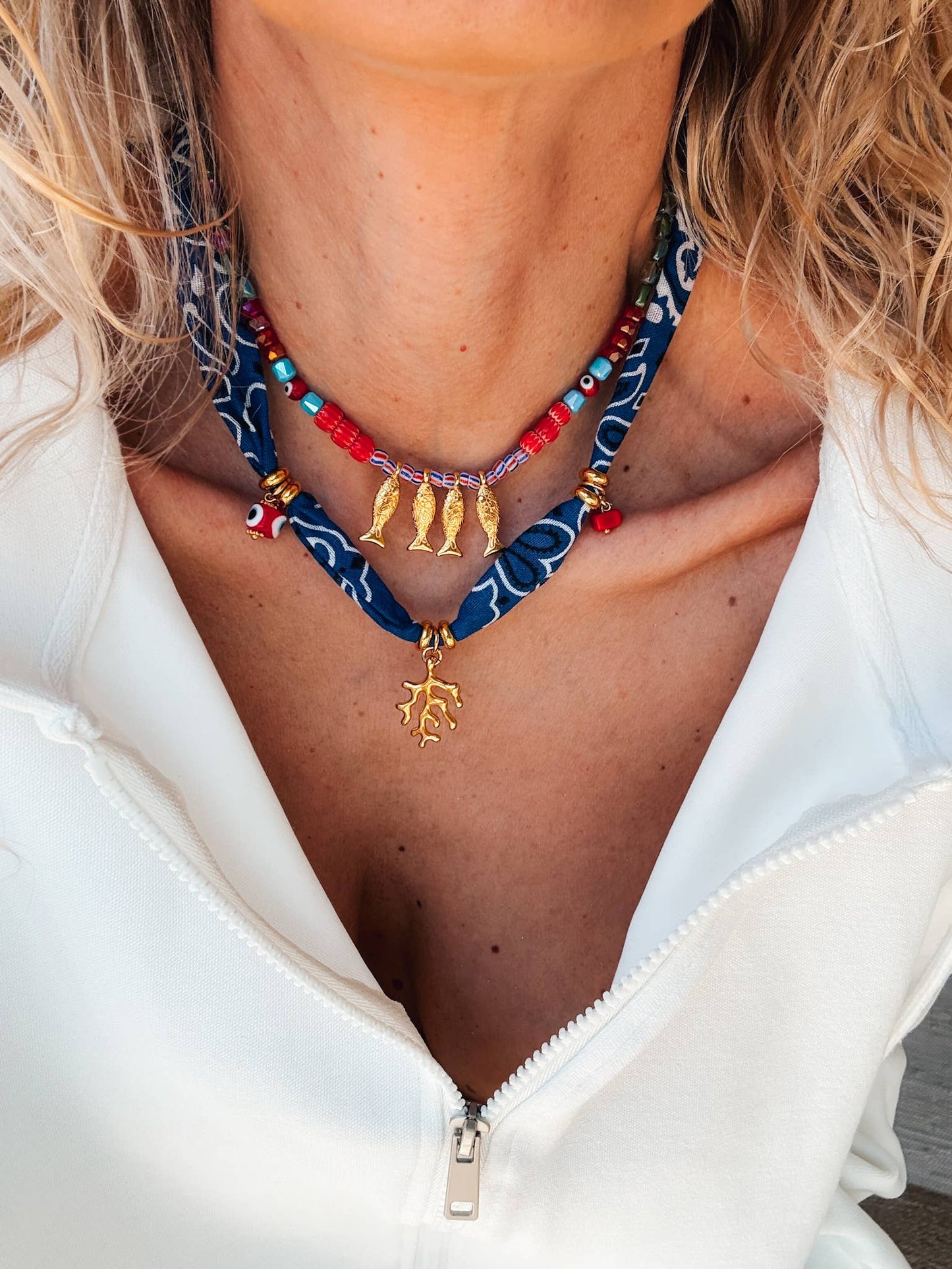 Beaded Fish Necklace