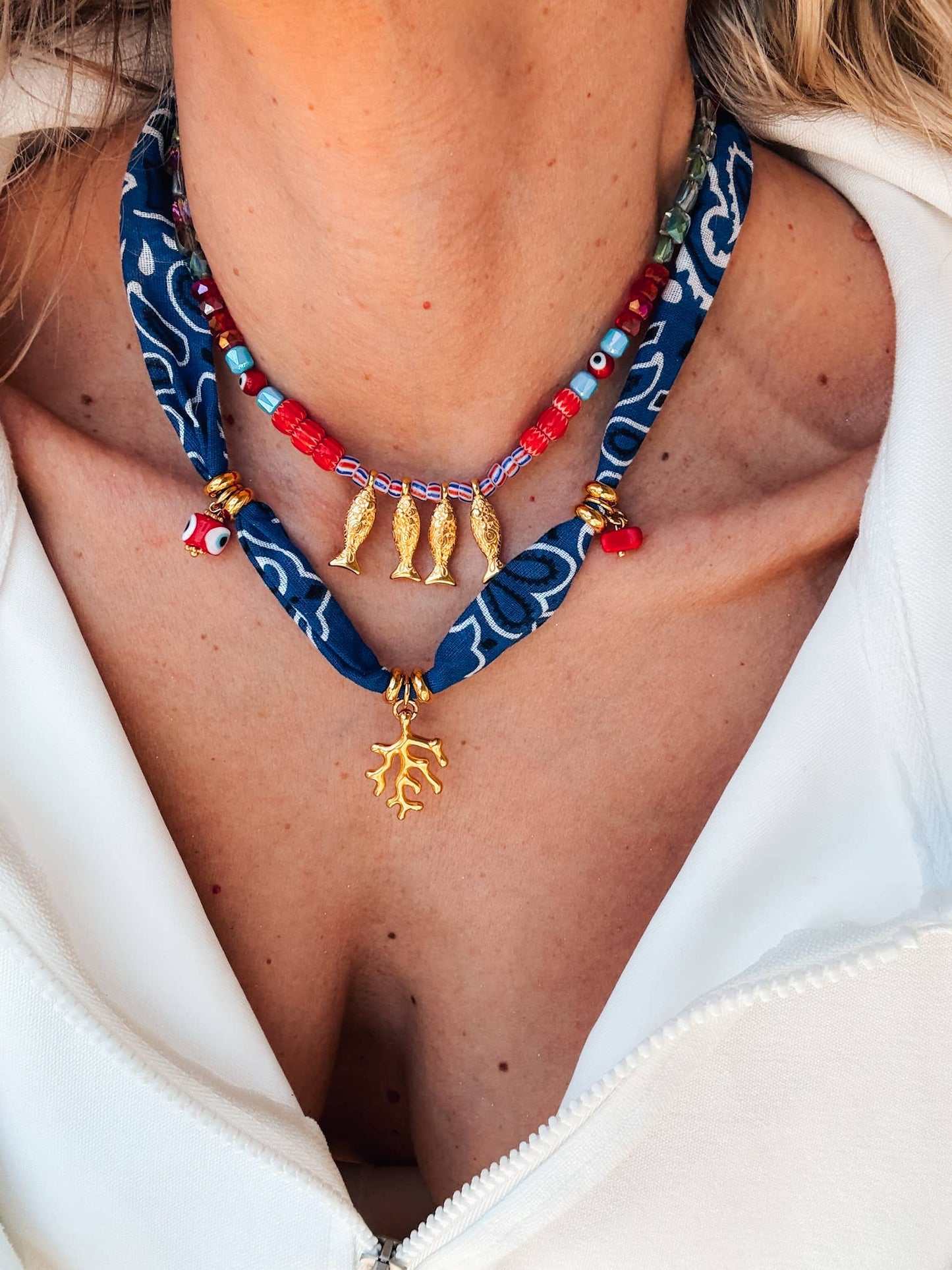 Beaded Fish Necklace
