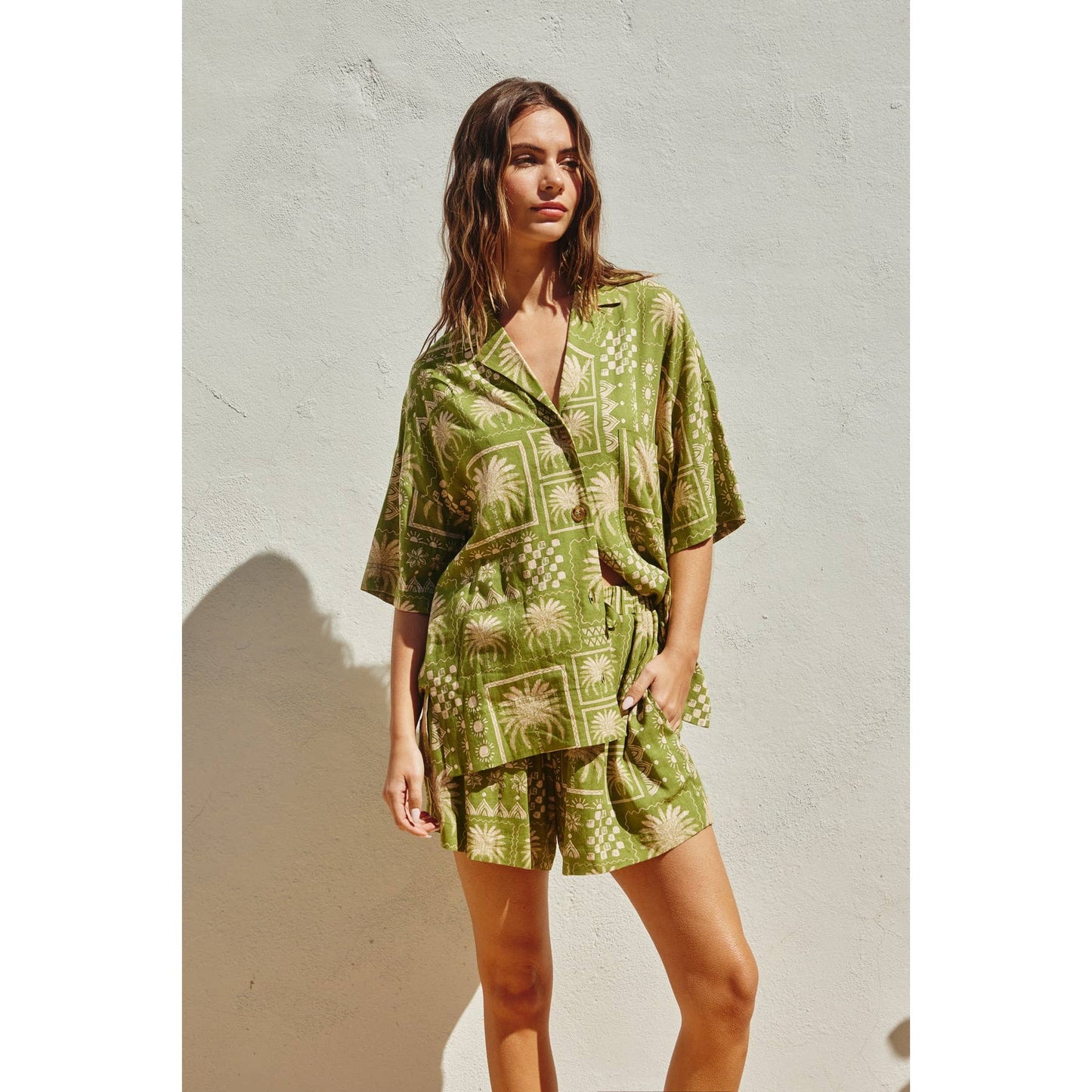 Mirage Relaxed Shirt And Shorts Set