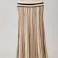 Striped Knit Maxi Skirt