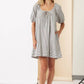 Striped Puff Sleeve Dress