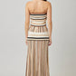 Striped Knit Maxi Skirt