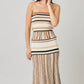 Striped Knit Maxi Skirt