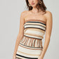 Striped Knit Tube Top