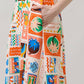 Lumy Mix Vin Smocked Maxi Dress