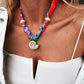 Neon Bandana Scarf Necklace