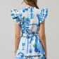 Sosy Postcard Marisol Tiered Mini Dress