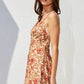 Printed Open Back Maxi Dress