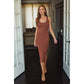 Keep It Simple Bodycon Midi Dress