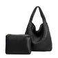 Johanna Black Recycled Vegan Shoulder Bag
