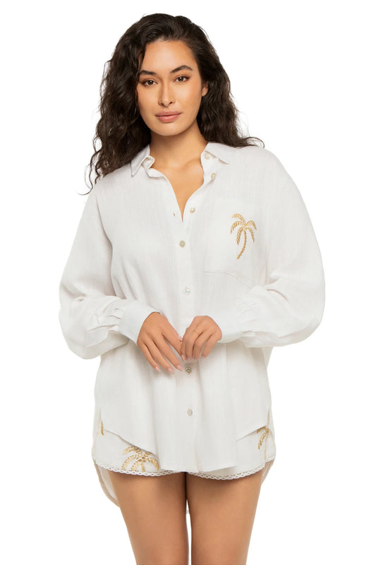 Golden Palm Button Down Shirt