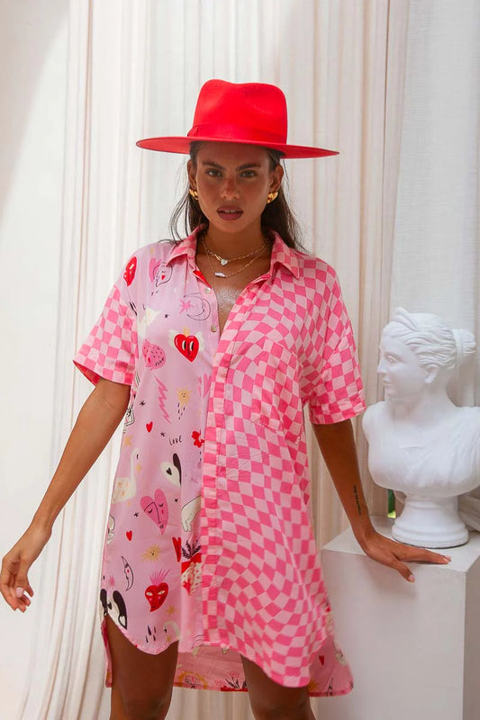 Valentines Shirt Dress