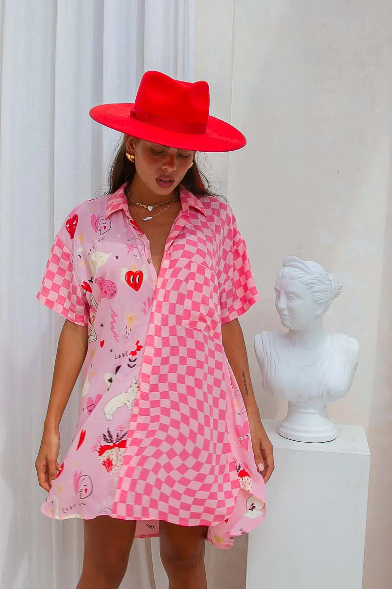 Valentines Shirt Dress