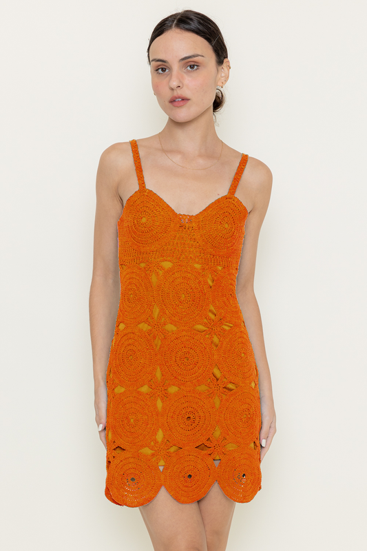 Resort Crochet Mini Dress