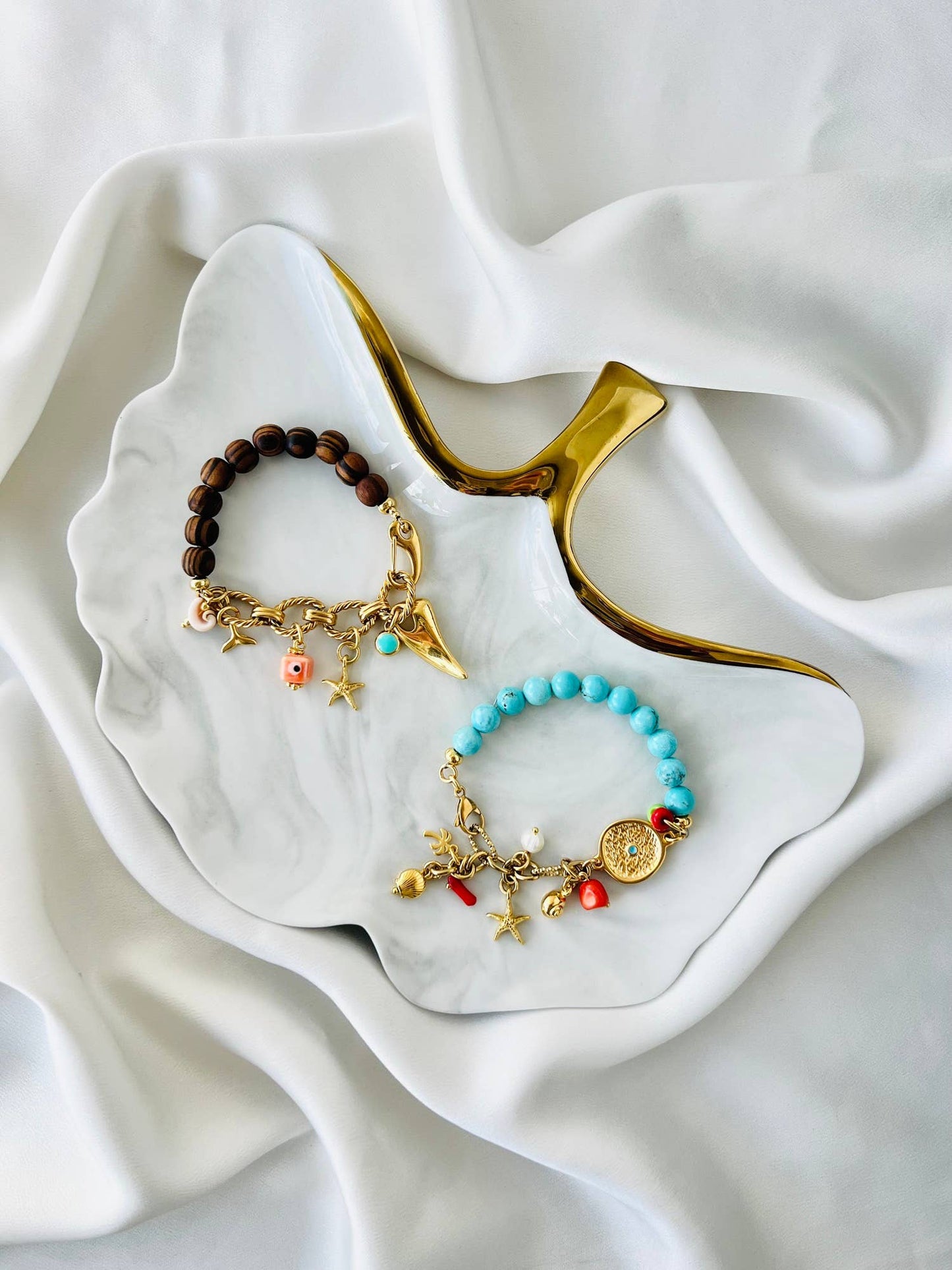 Gold Charm Summer Bracelet