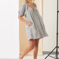 Striped Puff Sleeve Dress