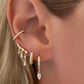 14k Vermeil Waterfall Chain Drop Stud Earrings